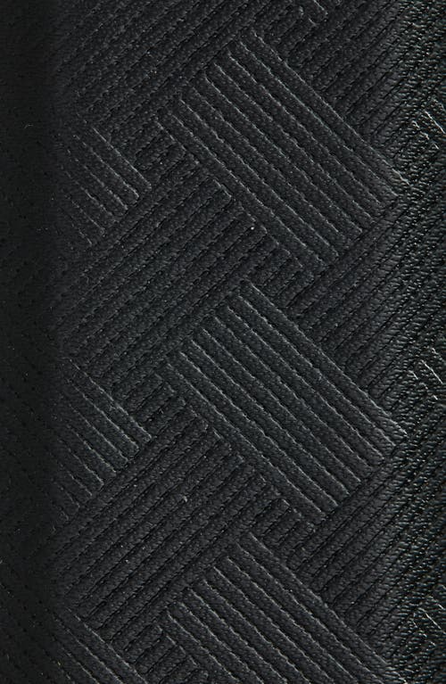 Original Penguin Feather Edge Textured Reversible Belt In Black