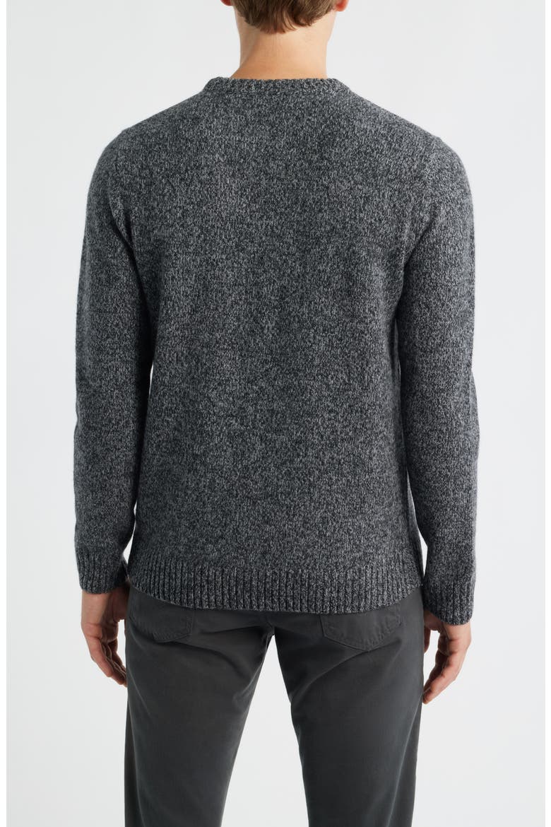 Girvan Merino Wool Sweater, Alternate, color, BLACK