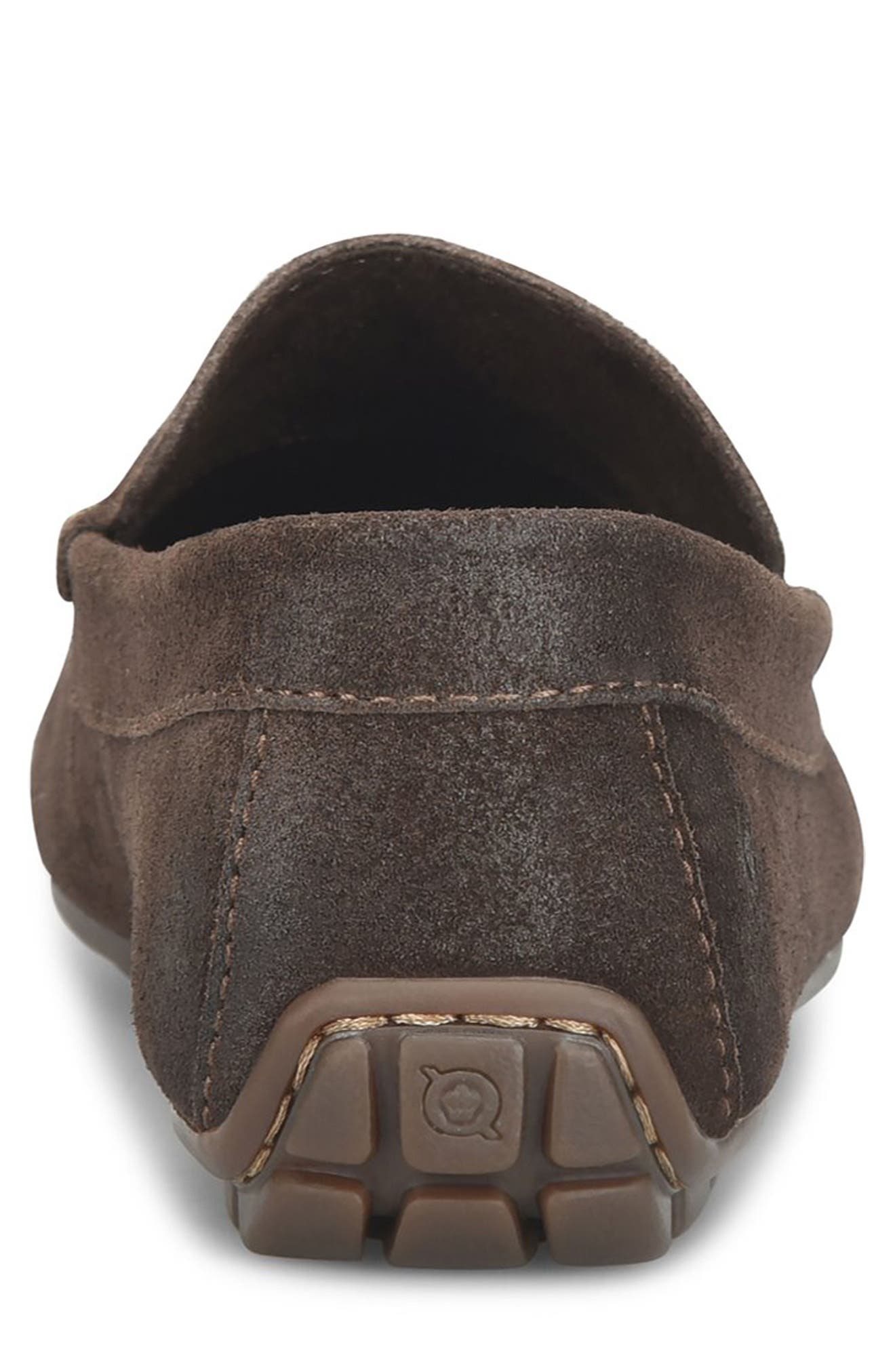 Allan Moc Driver Loafer, Alternate, color, CHOCOLATE SUEDE