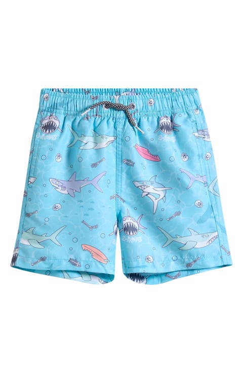 Kids' Sharky Waters Swim Trunks (Big Kid)