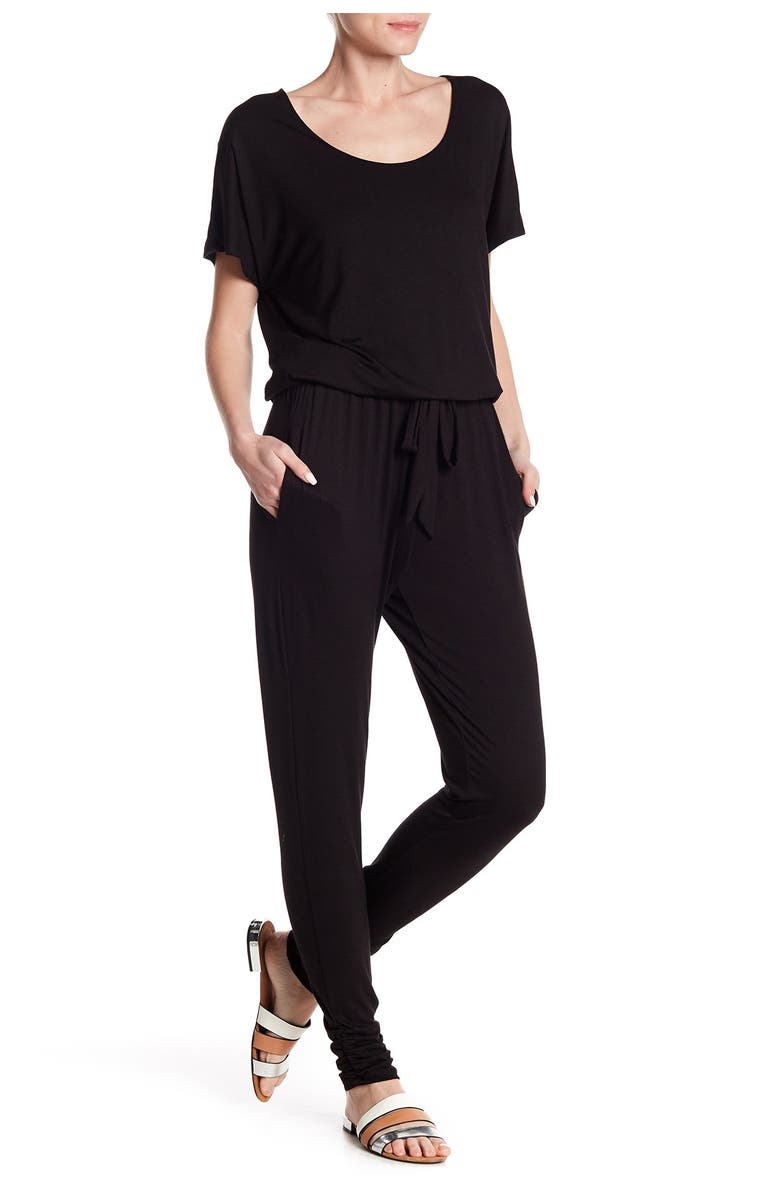 VANITY ROOM Blouson Jersey Jumpsuit, Main, color, 