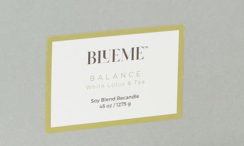 Blueme Balance Giant Recandle Wax Refill In White