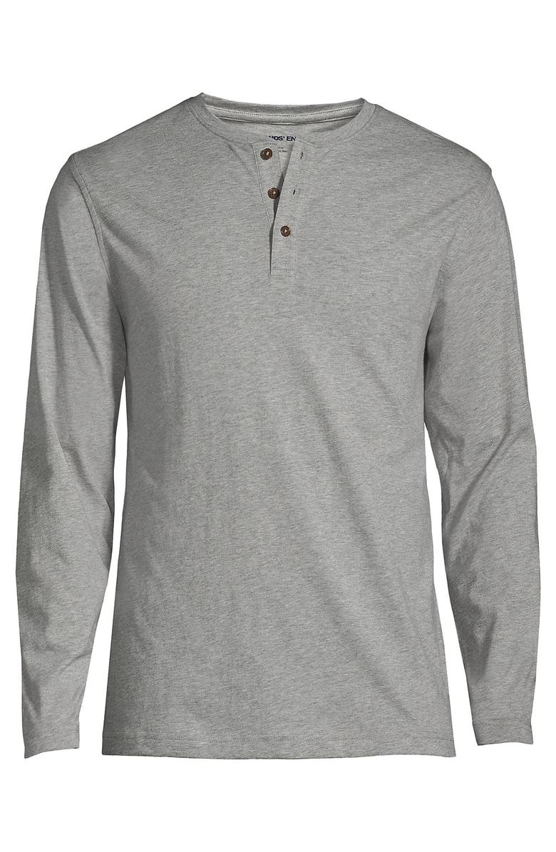 Lands' End Long Sleeve Cotton Supima Henley, Alternate, color, 
