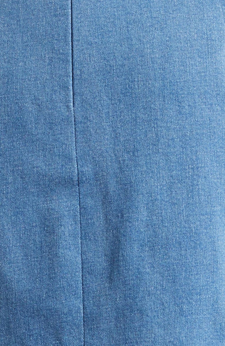 Veronica Beard Vikaria Floral Embroidery Stretch Cotton Jacket, Alternate, color, Sea Glare