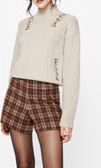 Disturbia Enya Acorn Cable Knit Sweater