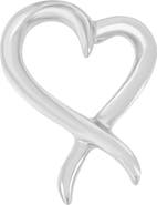 Haus of Brilliance .925 Sterling Silver Open Heart-Shaped Awareness Ribbon Pendant Necklace