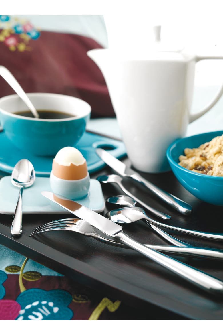 Fusain 5 Piece Place Setting, Alternate, color, STAINLESS STEEL