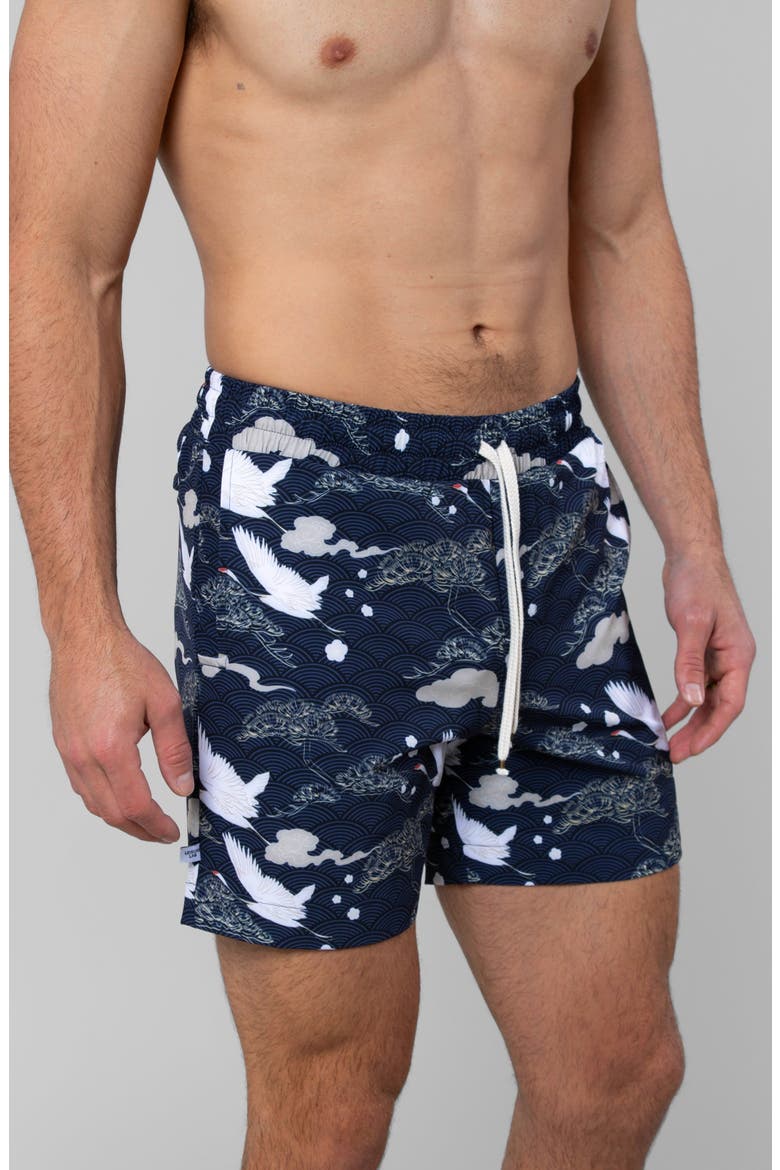 Swan Dive Swim Trunk, Main, color, Swan Dive