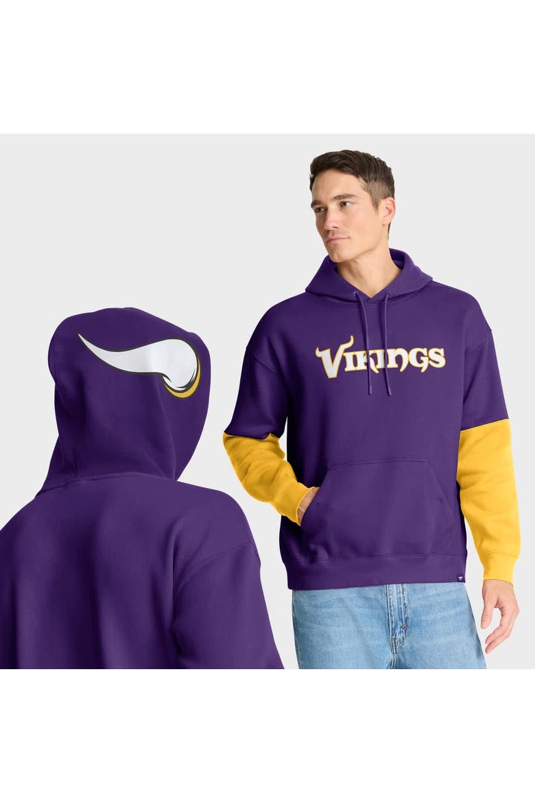 Men's Fanatics Purple Minnesota Vikings Helmet Pullover Hoodie, Main, color, Purple