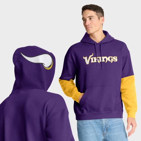 Men's Fanatics Purple Minnesota Vikings Helmet Pullover Hoodie