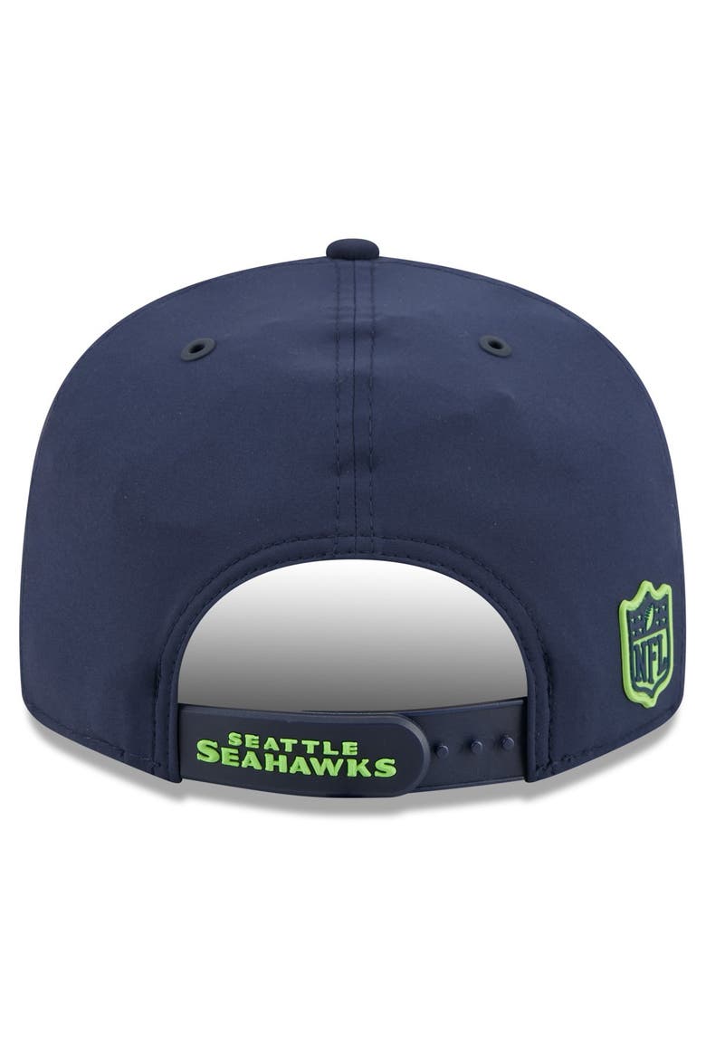 Men's New Era College Navy Seattle Seahawks 2026 Sideline 9FIFTY Snapback Hat, Alternate, color, College Navy