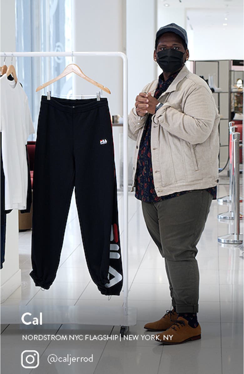 x FILA Logo Panel Cotton Sweatpants, sales video thumbnail
