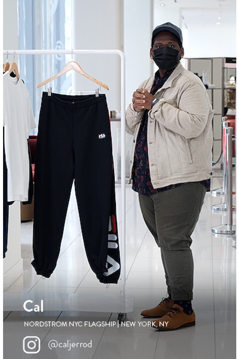 x FILA Logo Panel Cotton Sweatpants video