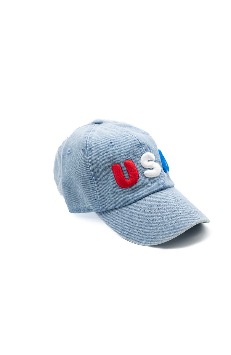 Rey To Z USA Baseball Hat - Adult, Alternate, color, Denim