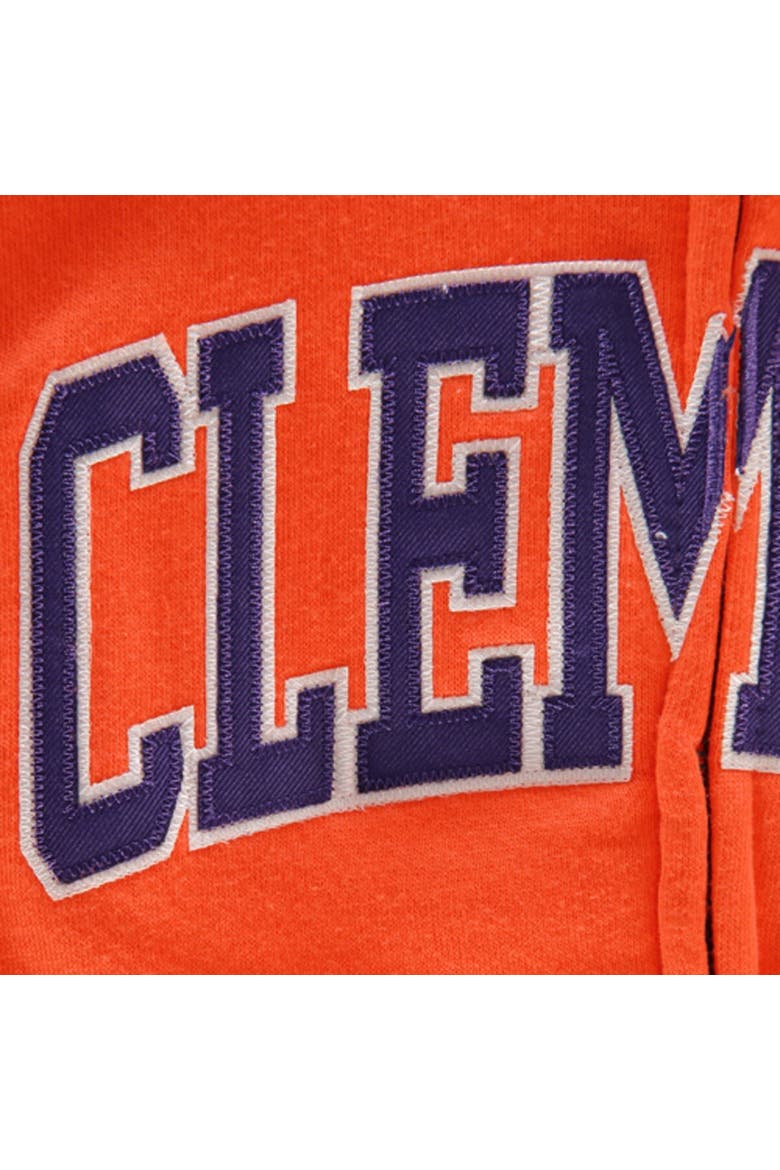 Women's Stadium Athletic Orange Clemson Tigers Arched Name Full-Zip Hoodie, Alternate, color, Orange
