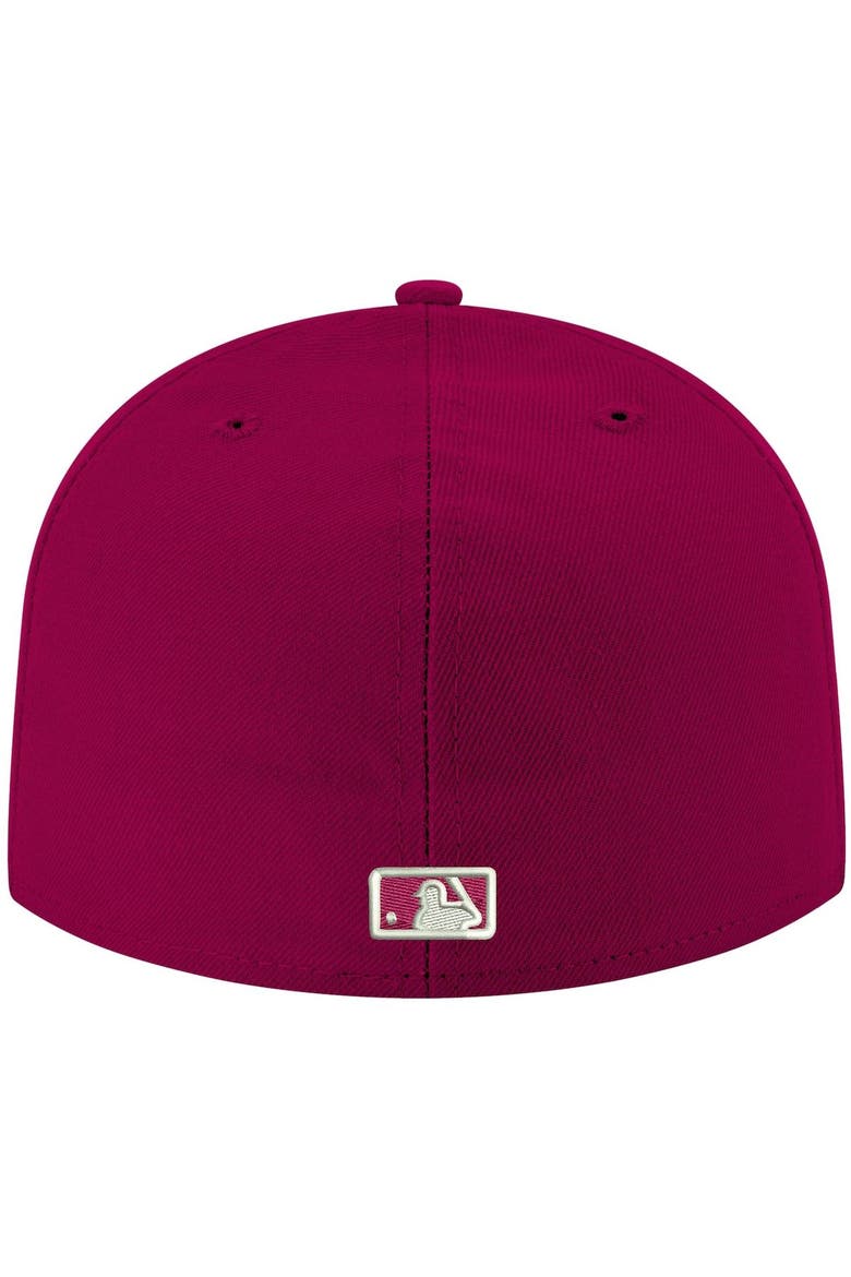 Men's New Era Cardinal Chicago White Sox White Logo 59FIFTY Fitted Hat, Alternate, color, Cardinal