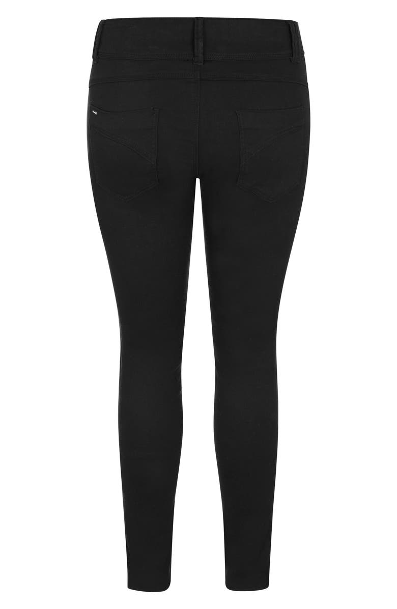 City Chic Asha High Waist Skinny Jeans, Alternate, color, 