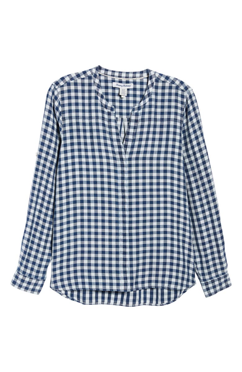 Tommy Bahama Bolinas Bay Gingham Top, Alternate, color, Coconut