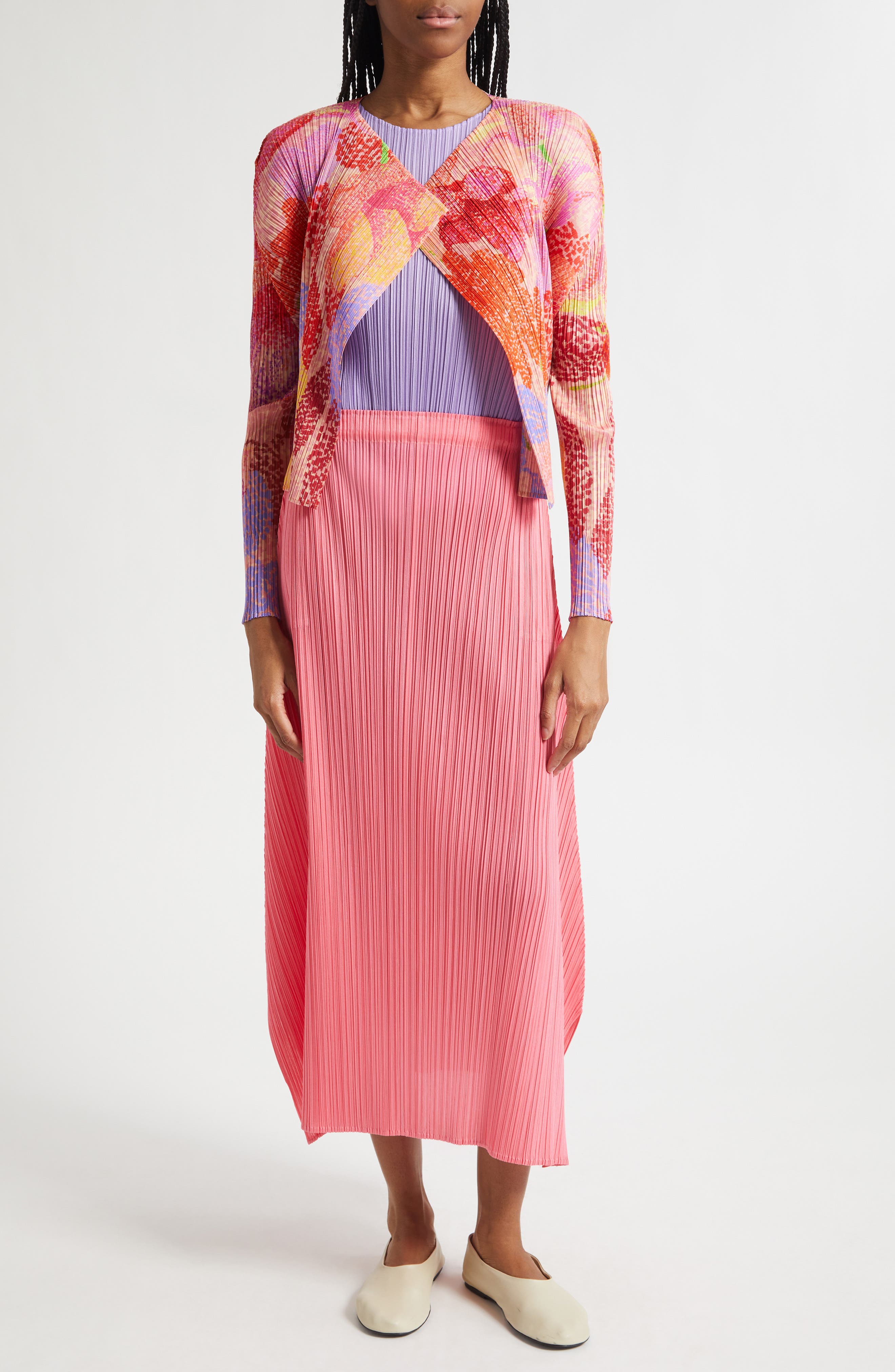 Monthly Colors March Pleated Midi Skirt (Women) | Nordstrom