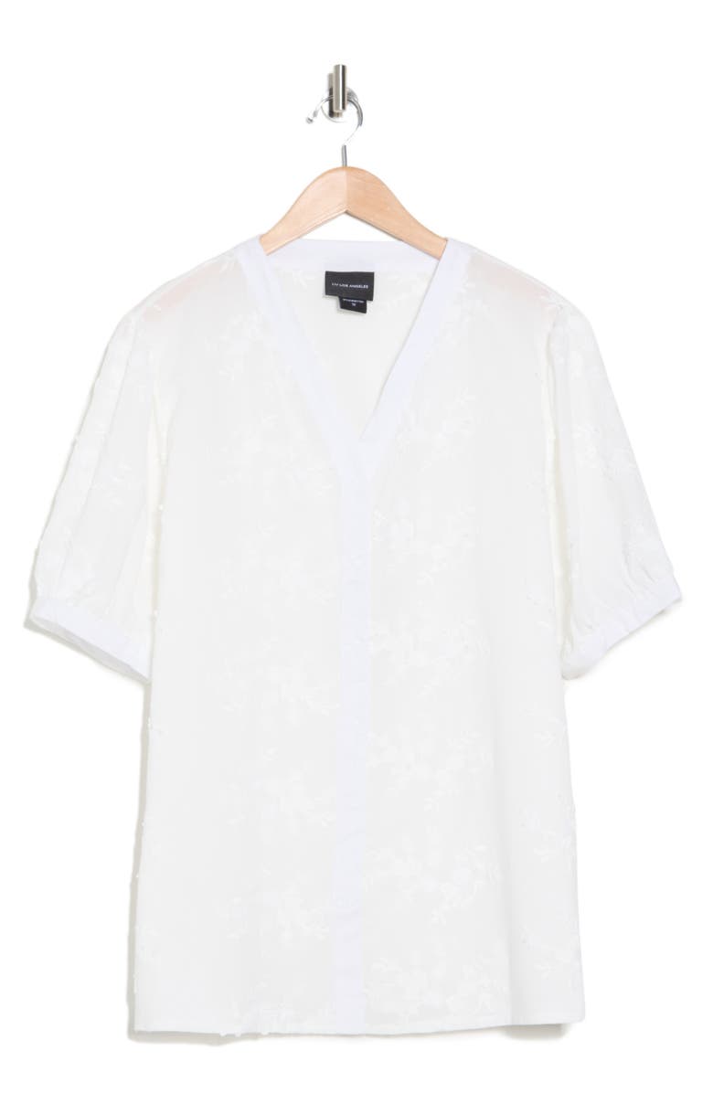 Forgotten Grace Embroidered Button-Up Shirt, Alternate, color, White