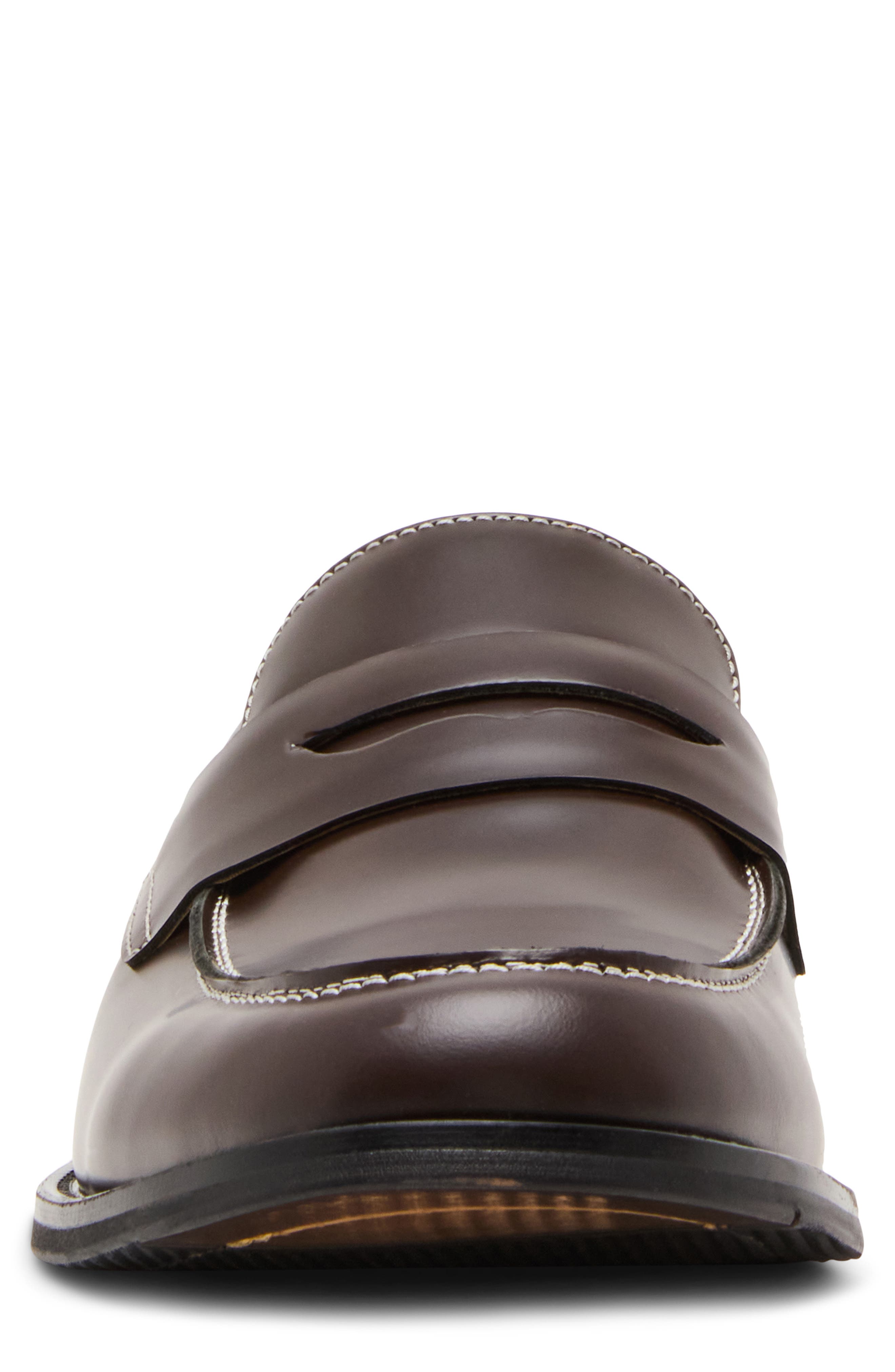 Natan Penny Loafer, Alternate, color, DARK BROWN