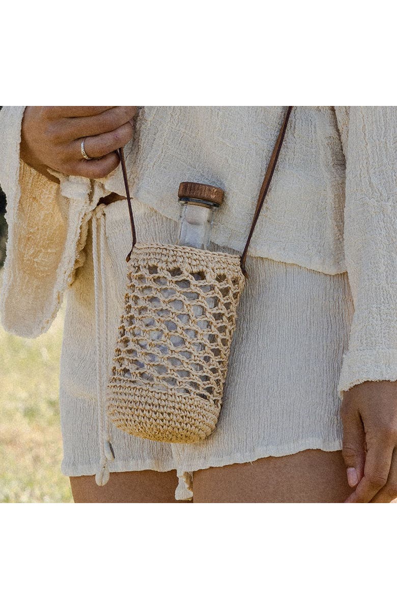 Minga Jessy Water Bottle Holder - Plant Fiber Strap, Alternate, color, Natural