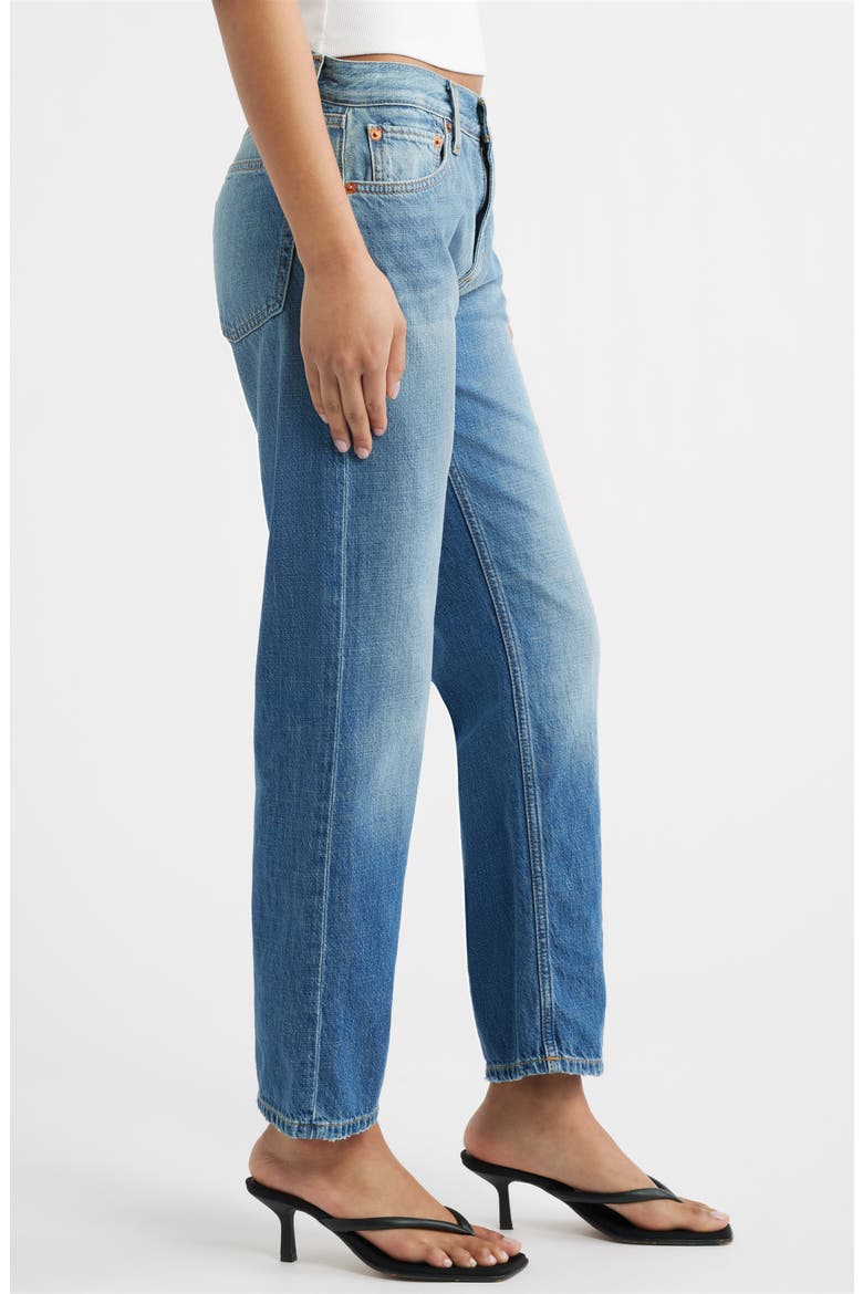 The Blondie High Waist Crop Straight Leg, Alternate, color, MENDOINDIGO