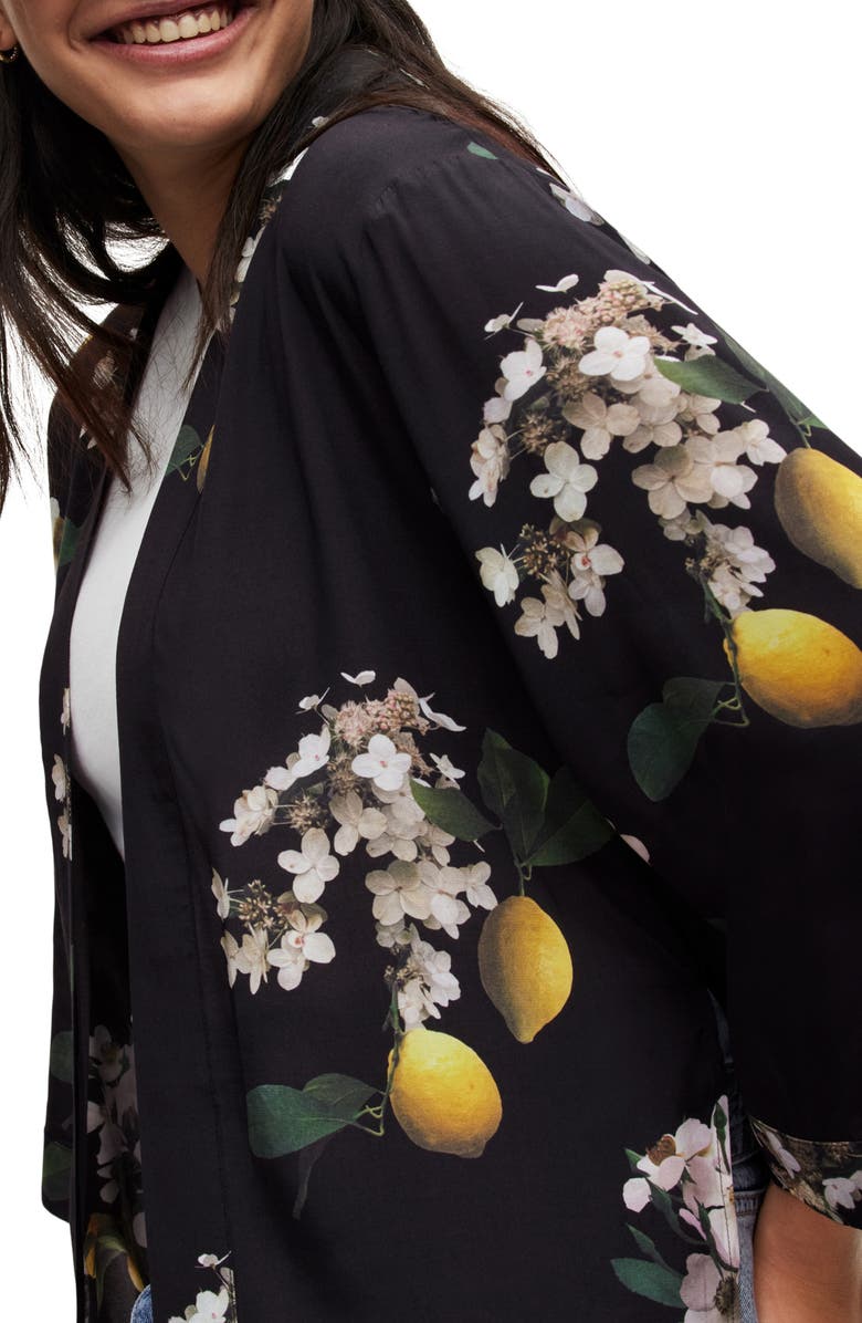 AllSaints Carina Eugenia Floral Open Jacket, Alternate, color,