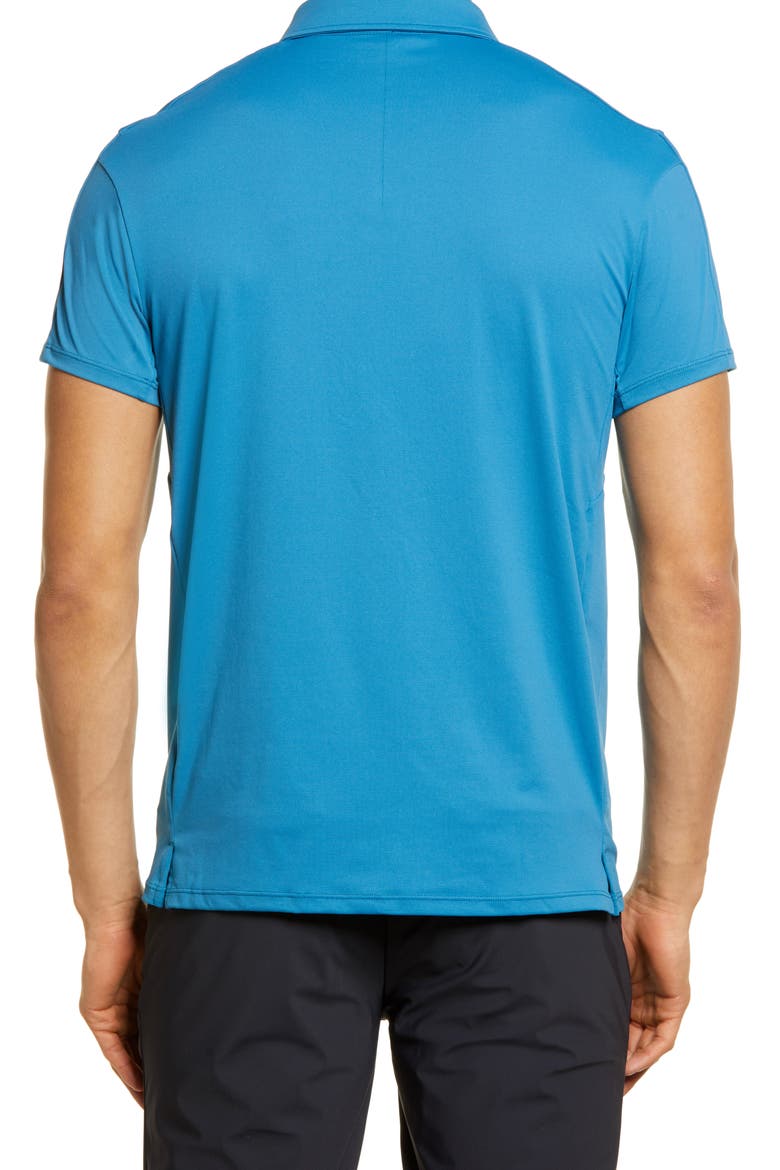 Men's Havok Stretch Solid Golf Polo, Alternate, color, STEEL BLUE