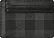Burberry Check Money Clip Card Case