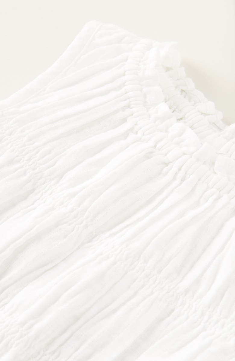 Nordstrom Kids' Smocked Sleeveless Cotton Top, Alternate, color, White