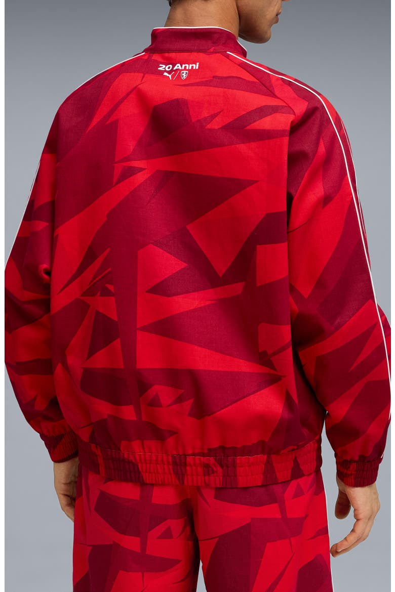 x Ferrari 20 Years of Red Cotton Twill Jacket, Alternate, color, ROSSO CORSA