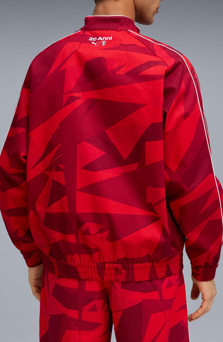 PUMA x Ferrari 20 Years of Red Cotton Twill Jacket, Alternate, color, Rosso Corsa