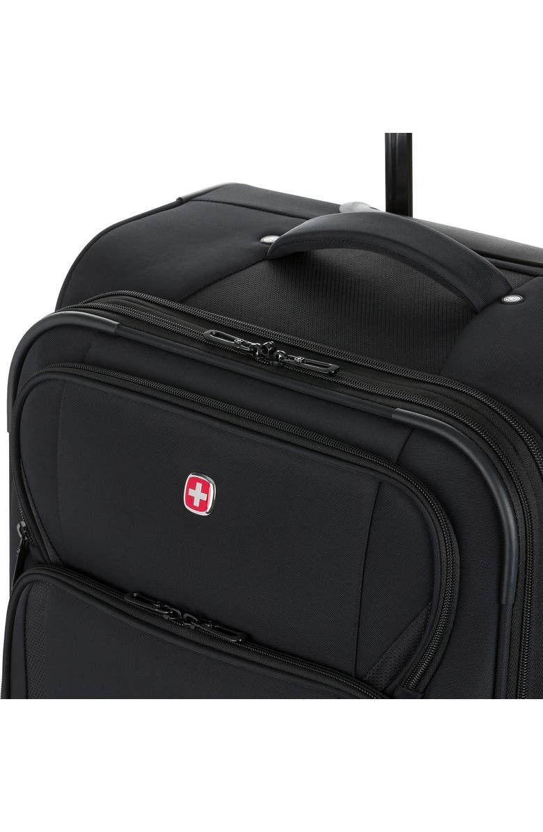 SWISSGEAR 24-Inch Softside Spinner Luggage, Alternate, color, Black