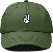 Dalix Peace Sign Embroidered Dad Hat