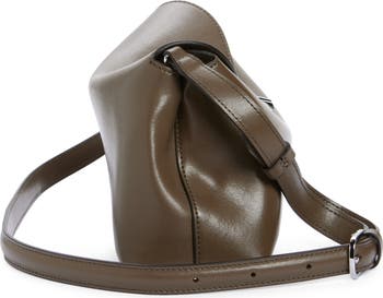 T-Lock Leather Clutch