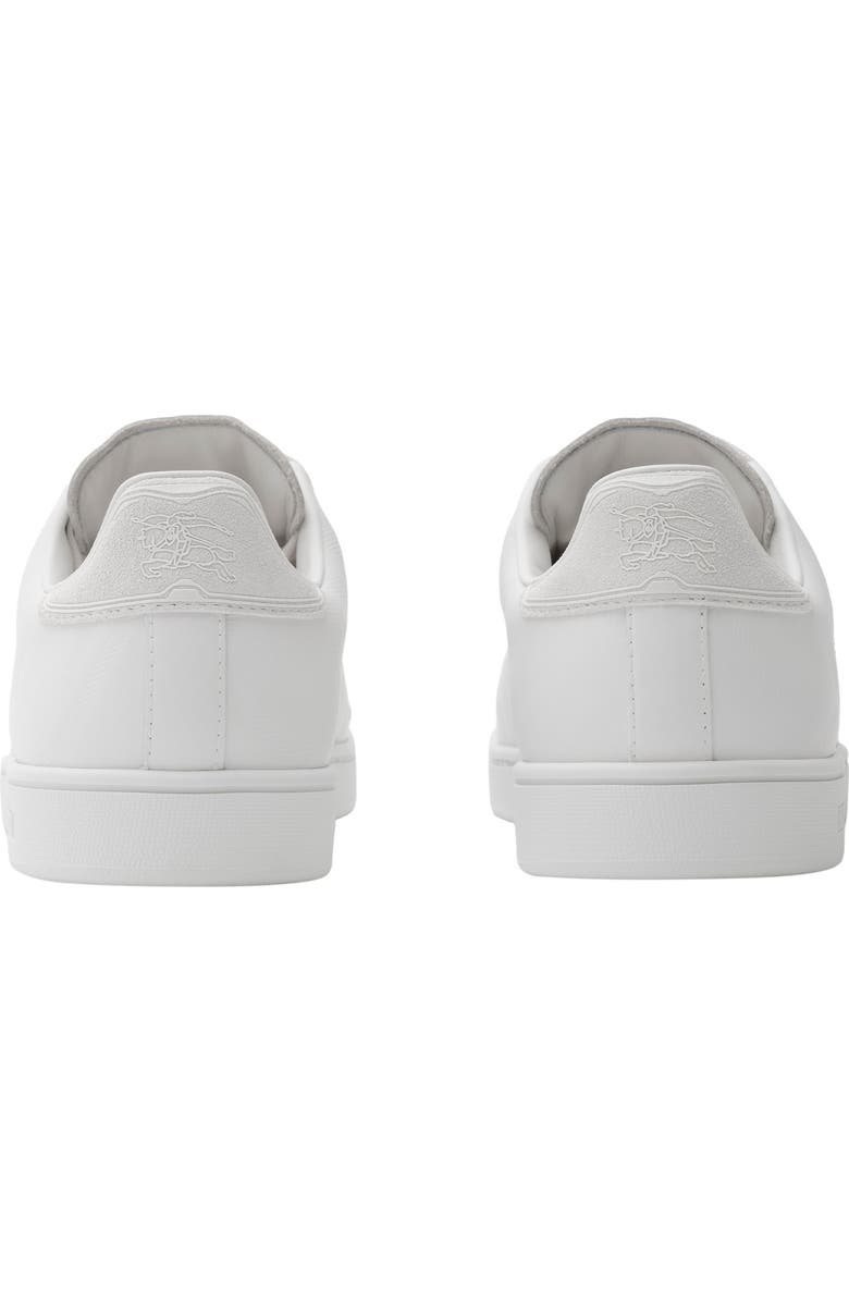 Burberry Embossed Check Leather Set Sneakers, Alternate, color, Porcelain White