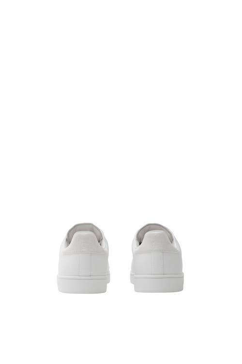 Burberry Embossed Check Leather Set Sneakers In White