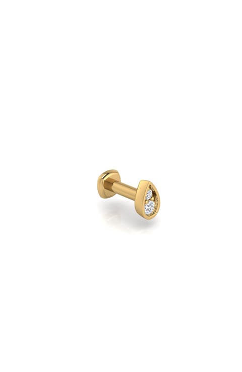 Perfect-Pear Flat Back Stud