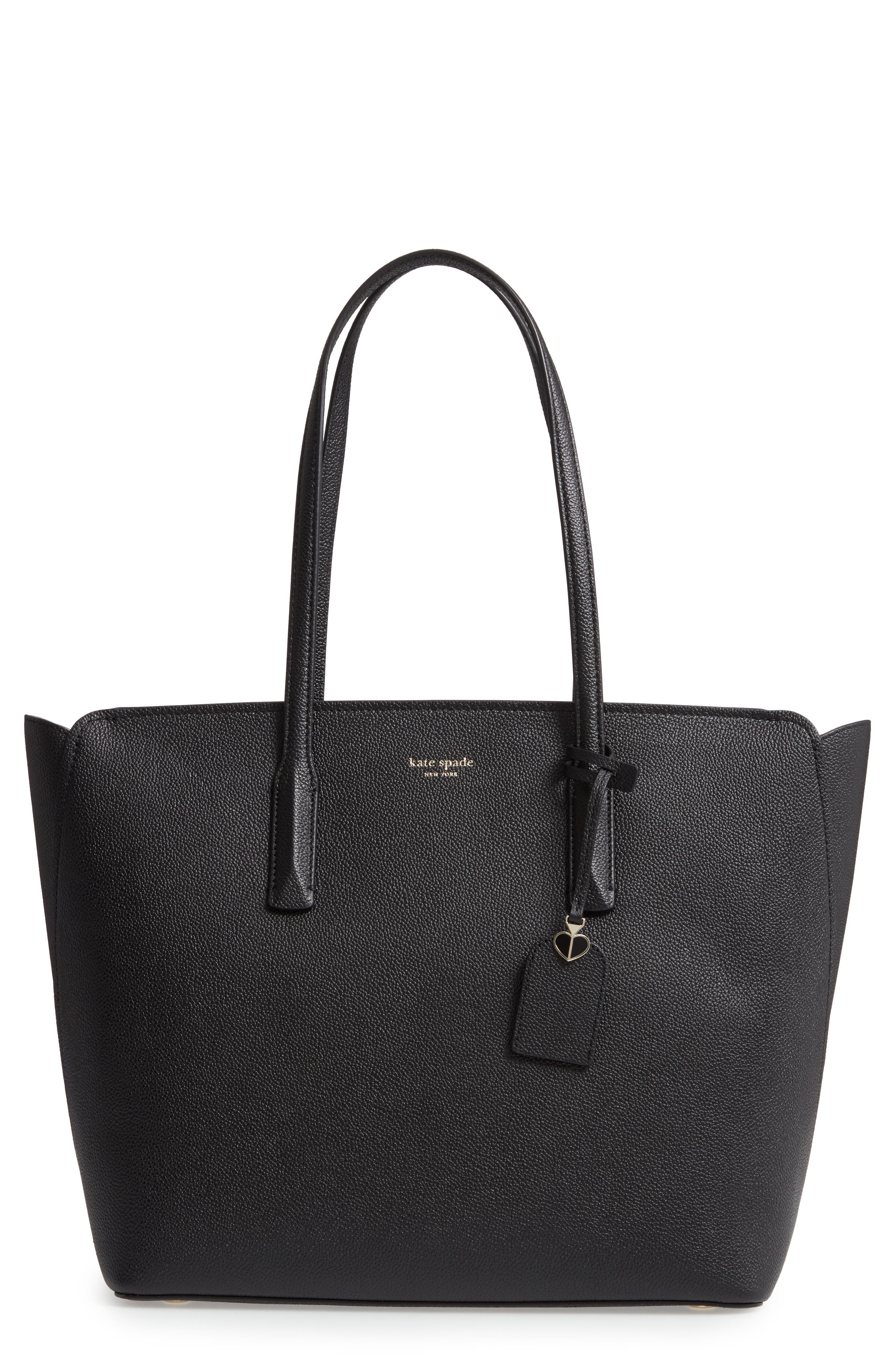 Kate Spade New York large margaux leather tote, Main, color, 