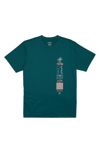 Billabong X Coral Gardeners Save The Reef Organic Cotton Graphic T-shirt In Brown