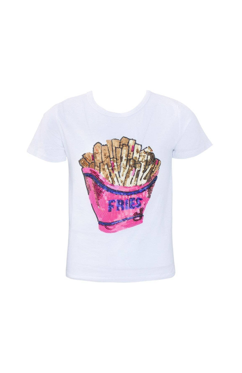 French Fries Sequin T-Shirt