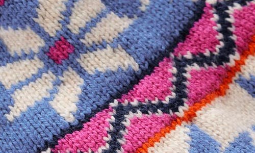 Mini Boden Kids' Eleanor Fair Isle Sweater In Pink