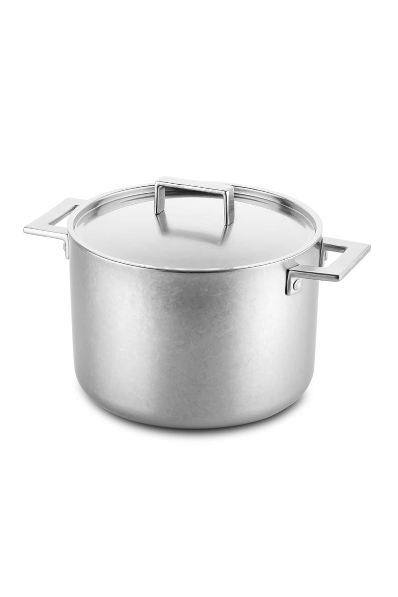 DEEP POT WITH LID CM.22 ATTIVA, Main, color, STAINLESS STEEL