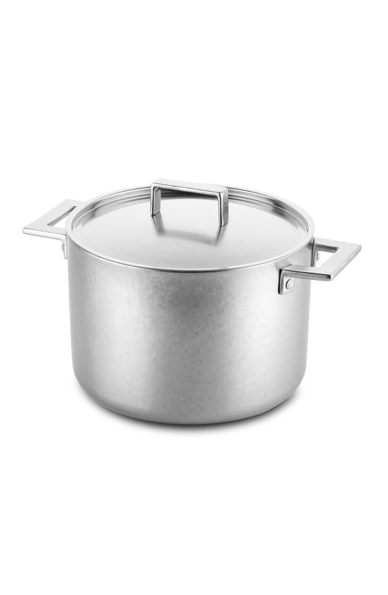 Mepra Attiva Deep Pot, Main, color, Pewter Silver