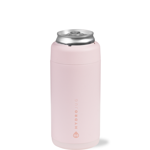 HydroJug Slim Can Cooler 12oz, 2-in-1 Insulated Can Cooler Cup - Stainless Steel, Non-Slip Rubber Base in Pink Sand  product