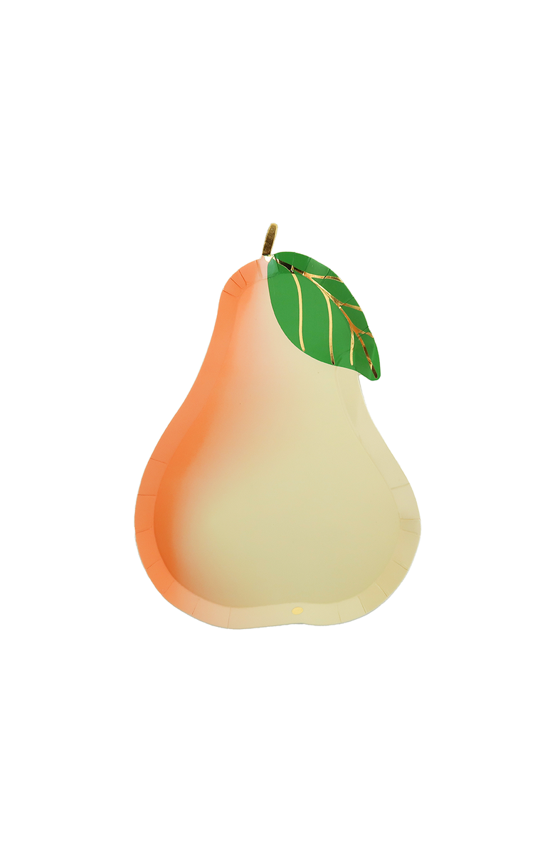 Jollity & Co. Le Dinner Pear Plates, Main, color, Small Dessert Plates - 7.25"