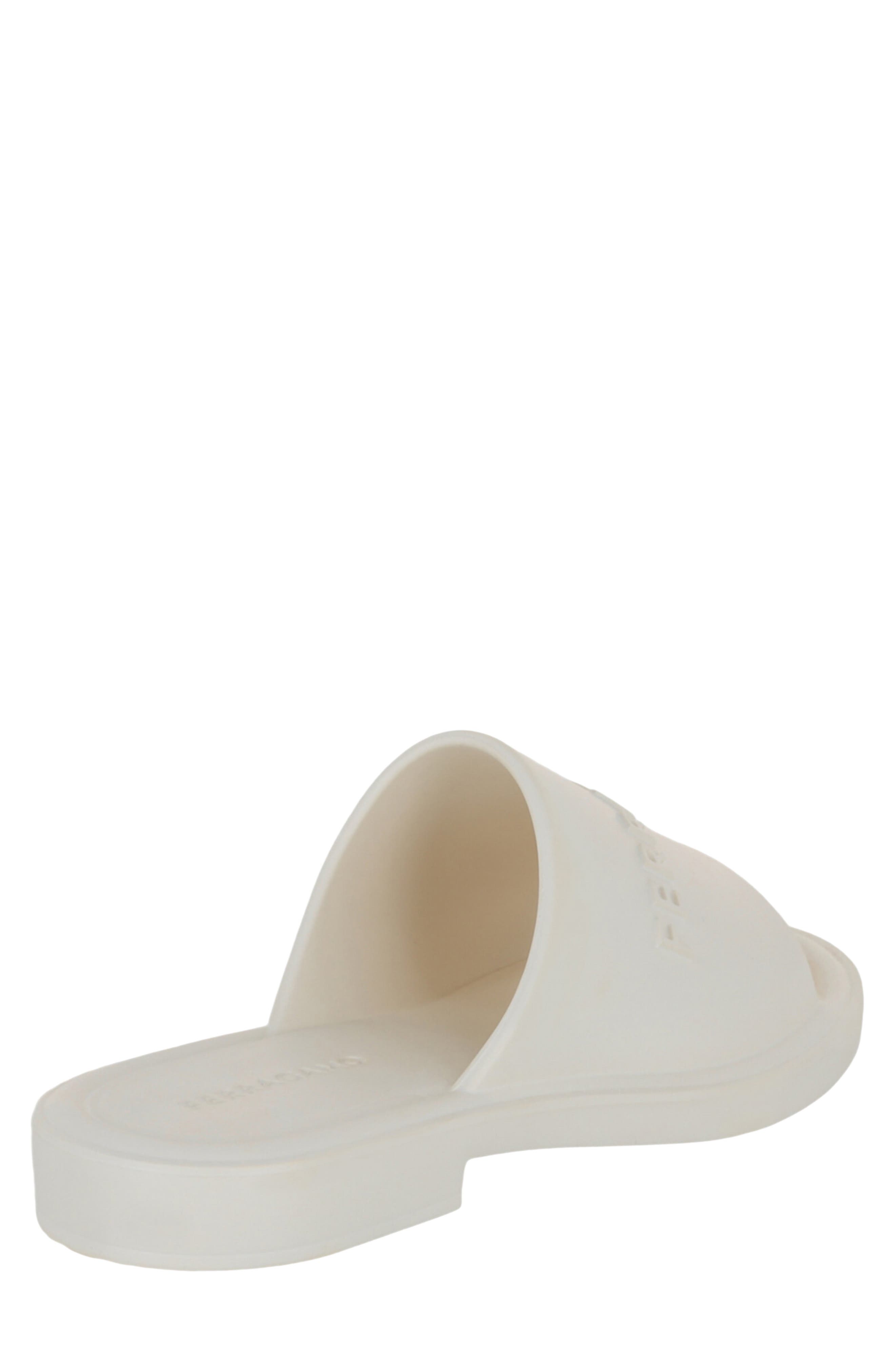 Giuneva Logo Embossed Slide Sandal, Alternate, color, WHITE
