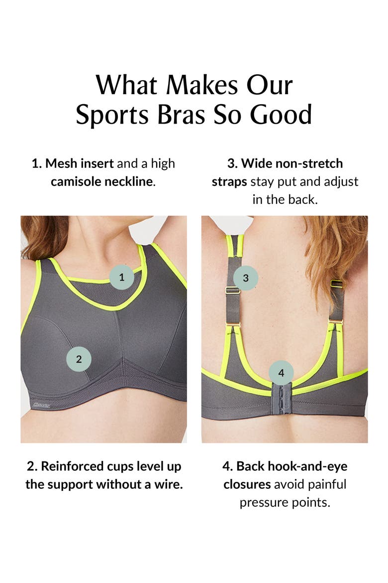 No-Bounce Camisole Sports Bra, Alternate, color, WHITE