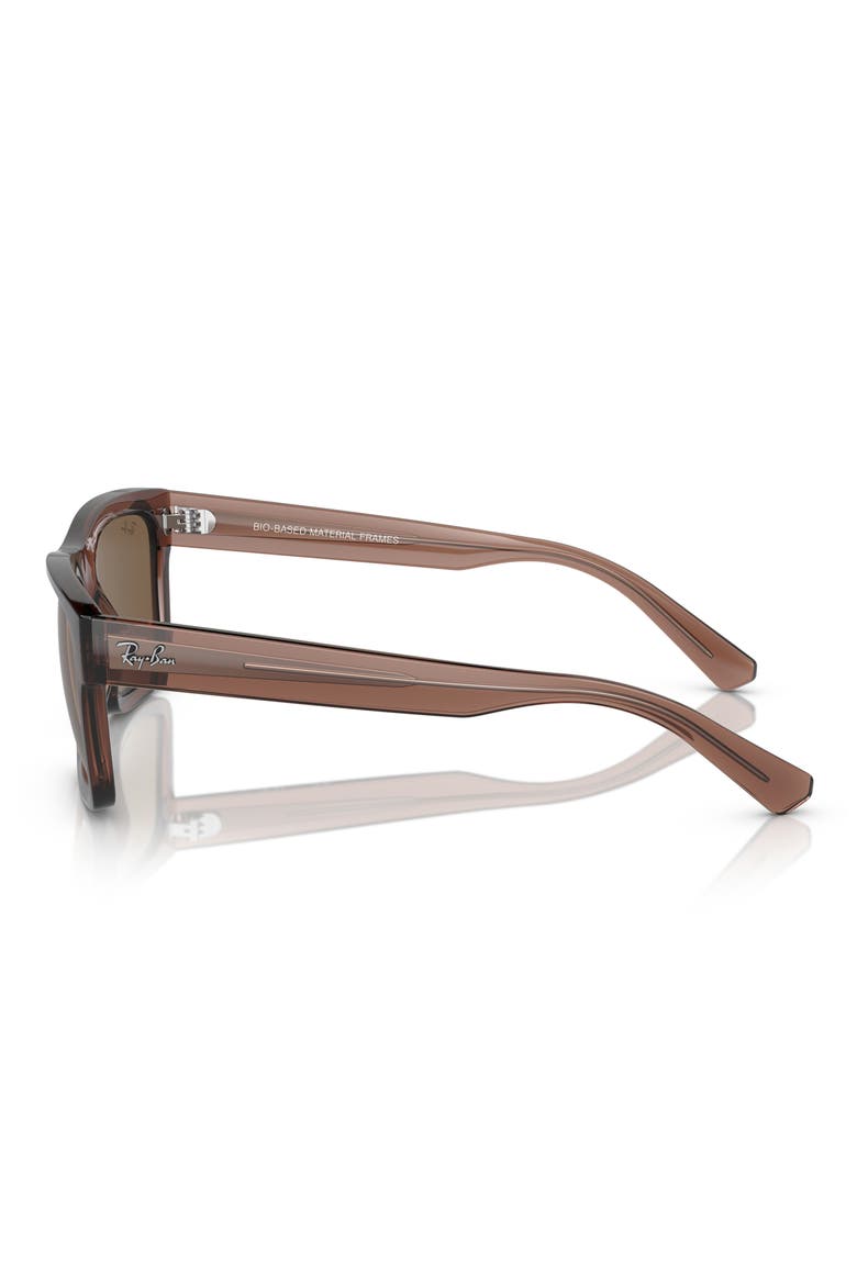 Warren 57mm Rectangular Sunglasses, Alternate, color, TRANSPAREN